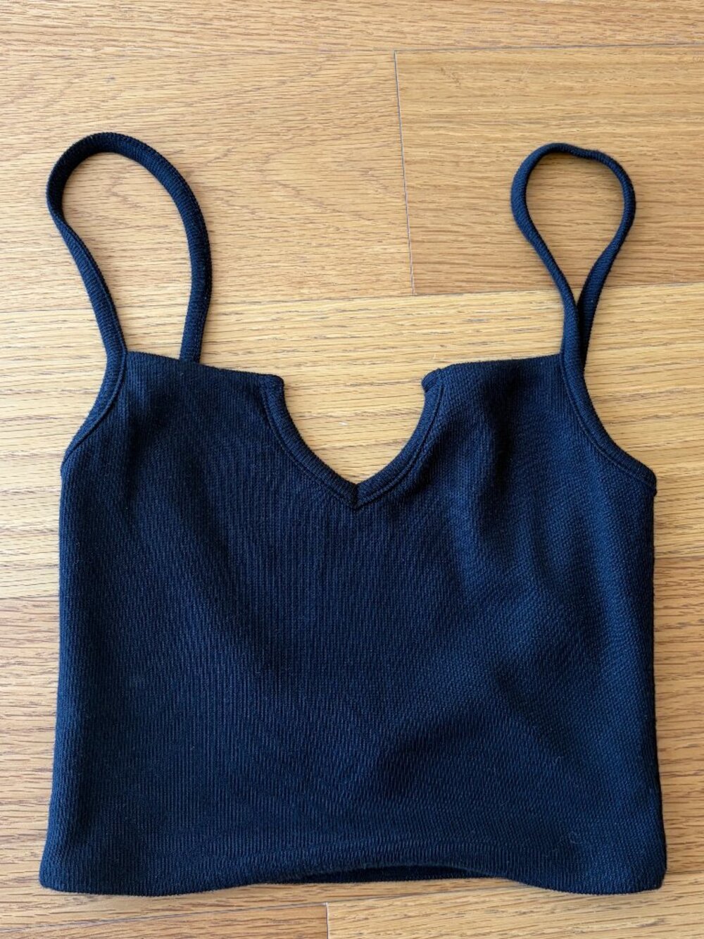 Worn Once! Are You Am I - Cropped Tank in Black XS